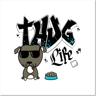 Thug Life (Kawaii Pitbull) Posters and Art